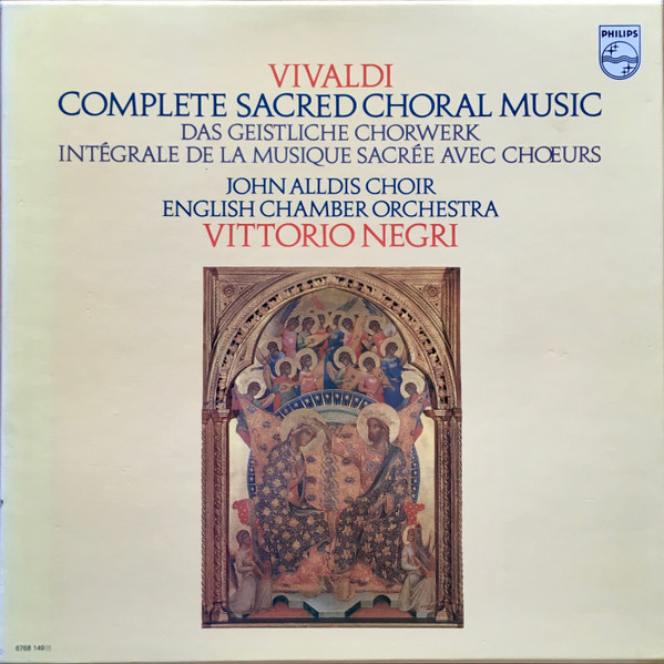 Pochette indicative de l’album Antonio Vivaldi - John Alldis Choir / English Chamber Orchestra, Vittorio Negri — Complete Sacred Choral Music