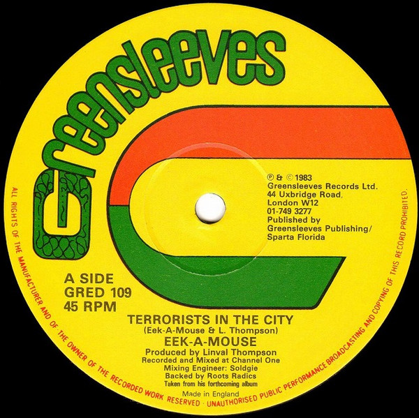 Pochette indicative de l’album Eek-A-Mouse / Toyan — Terrorists In The City / Majorie