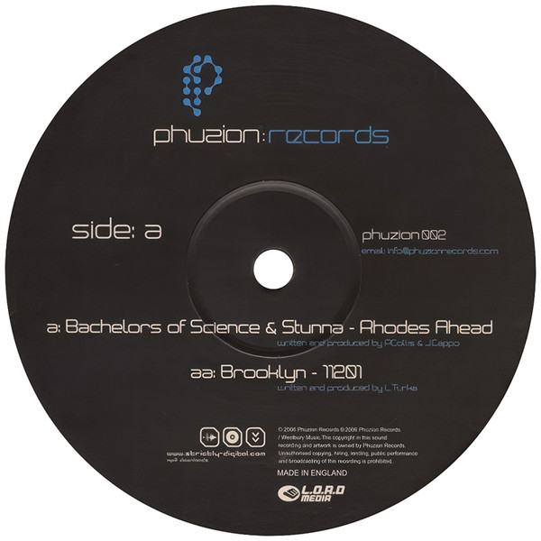 Pochette indicative de l’album Bachelors Of Science & Stunna / Brooklyn — Rhodes Ahead / 11201
